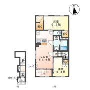 メルセデス(坂戸市伊豆の山町 アパートA棟新築工事)の間取り画像