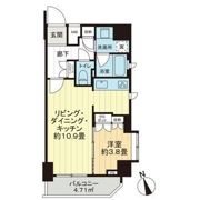 アデニウム新橋の間取り画像
