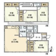 野方戸建の間取り画像