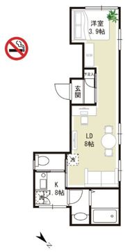 HAMILTON ASAKUSAの間取り画像