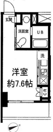 カスタリア門前仲町Ⅱの間取り画像