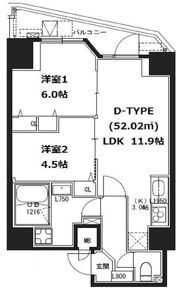 S-RESIDENCE蔵前の間取り画像