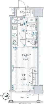 日神デュオステージ両国の間取り画像