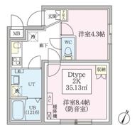 防音マンション スカイラシクラス田園調布本町の間取り画像