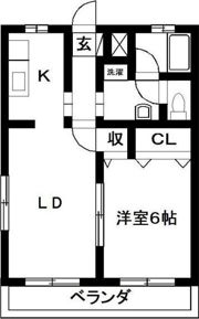 シティーハイツ富田の間取り画像