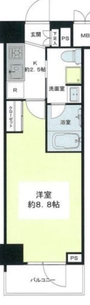 ステージグランデ茅場町の間取り画像