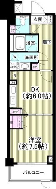 ライオンズマンション乃木坂の間取り画像