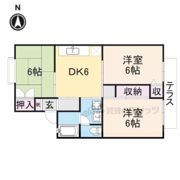アゼリオ学園前 D棟の間取り画像