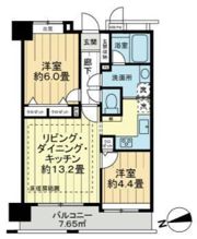 ライオンズマンション渋谷道玄坂の間取り画像