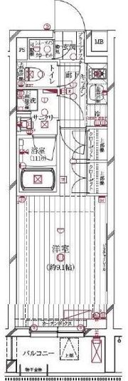 レガリス新高円寺の間取り画像