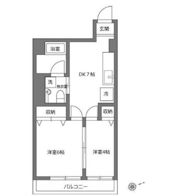 西荻南パレスの間取り画像