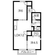 メゾン八社K A棟の間取り画像
