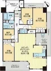 ライオンズ羽衣の間取り画像