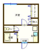 めぞんはくたの間取り画像