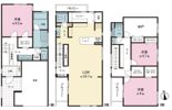 新宿区矢来町戸建の間取り画像