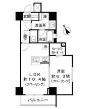 ルシェーヌ恵比寿の間取り画像