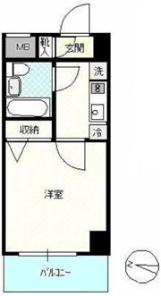 エヴェナール東中野の間取り画像