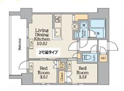 Garden Xavis南蒲田の間取り画像