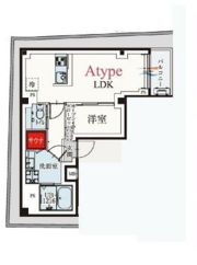 b’CASA牛込柳町の間取り画像