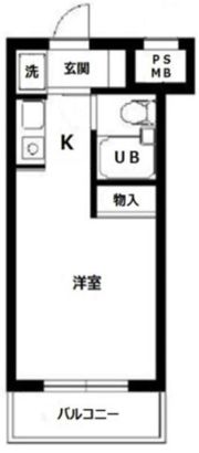スカイコート高円寺第3の間取り画像