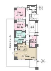 ザ・パークハウス湯島龍岡町の間取り画像