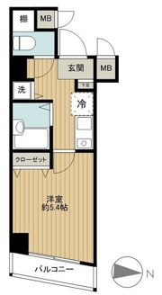 メインステージ白金高輪の間取り画像