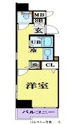 アヴァンティーク銀座東の間取り画像
