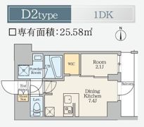 クレストコート東日暮里の間取り画像