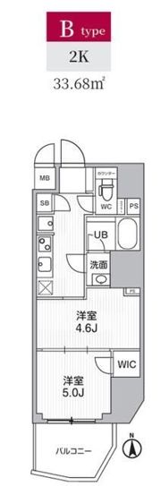 S－RESIDENCE蔵前balmの間取り画像