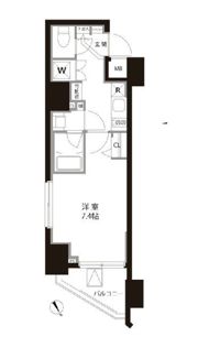 ジェノヴィア新宿御苑グリーンヴェールの間取り画像