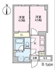 ラヴィエール荏原中延の間取り画像