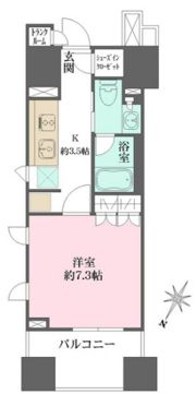Brillia銀座idの間取り画像