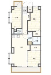 ライオンズマンション高崎の間取り画像