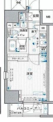 パークウェル蔵前の間取り画像