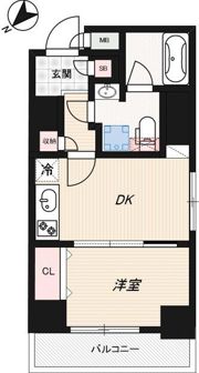 GENOVIA水天宮前Ⅱskygardenの間取り画像
