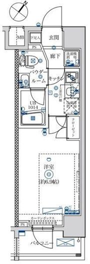 フェルクルールプレスト横浜弘明寺の間取り画像