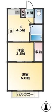 行徳石田マンションの間取り画像
