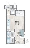 Cherim浄心West Bの間取り画像