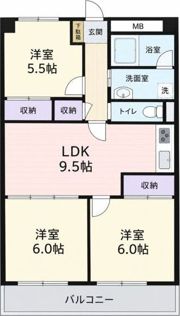 エクセランス新栄の間取り画像