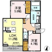 CasaWestの間取り画像