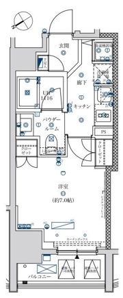 フェルクルール上野駅前の間取り画像