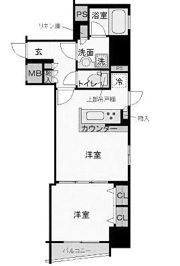 フェルクルール上野駅前の間取り画像