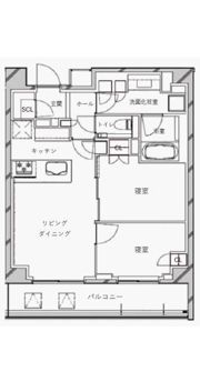 RISING SUN 恵比寿二丁目の間取り画像
