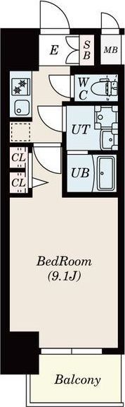 S-RESIDENCE名駅Westの間取り画像