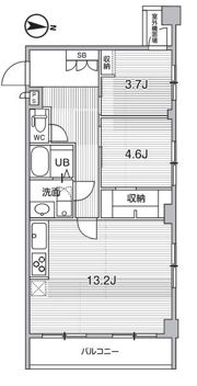 コスモリード菊川の間取り画像