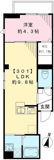 グランビューオシアゲの間取り画像
