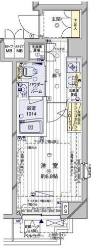 メインステージ押上Ⅱの間取り画像