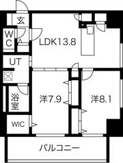さくらHills NISHIKI Platinum Residenceの間取り画像