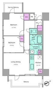 レジディア町屋の間取り画像