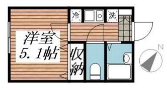 クレセント中野の間取り画像